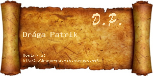 Drága Patrik névjegykártya
